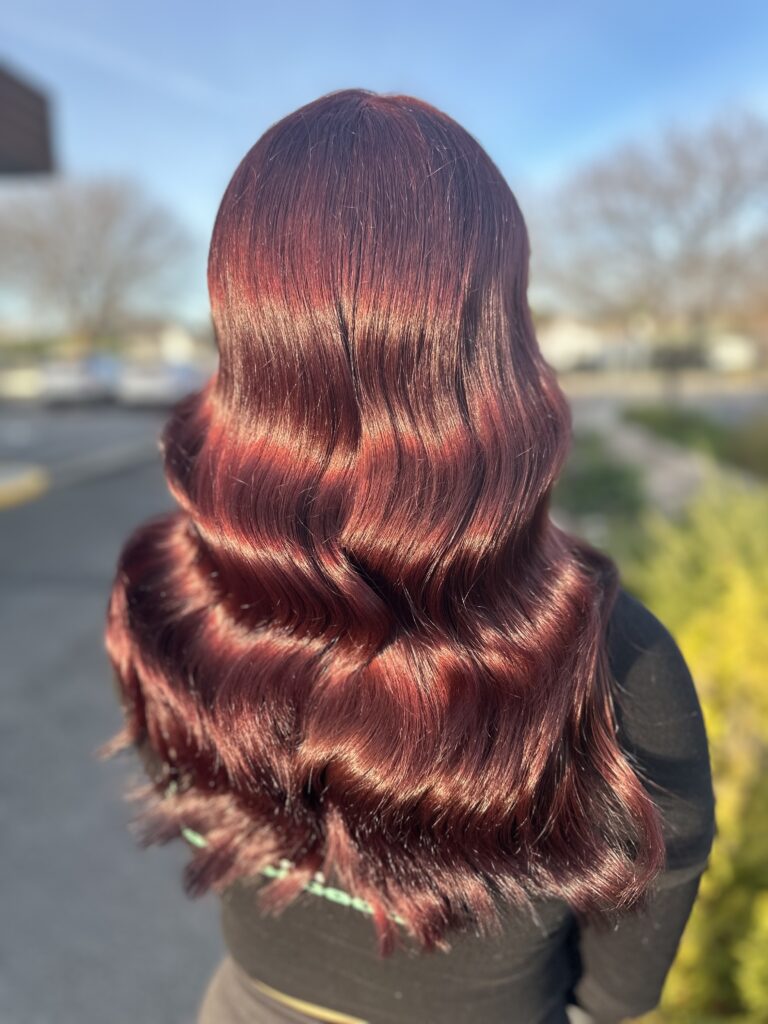 sunkissed copper red