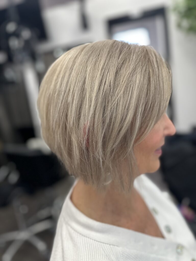 blonde bob