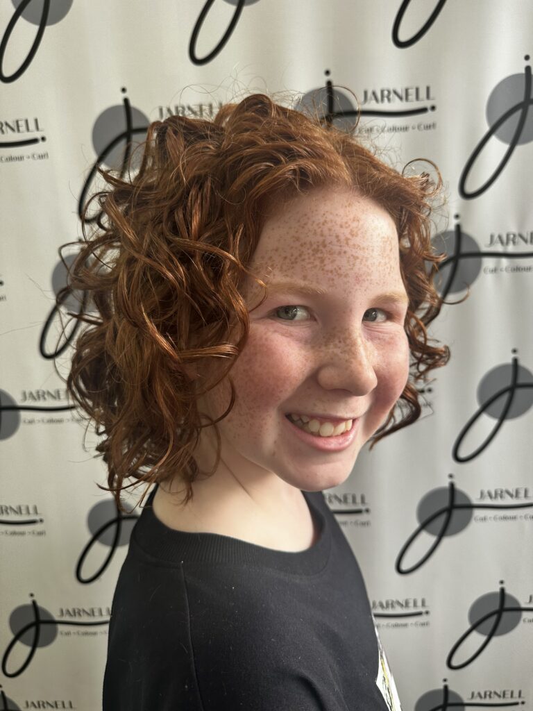 cutie pie coppery top kids curls copper